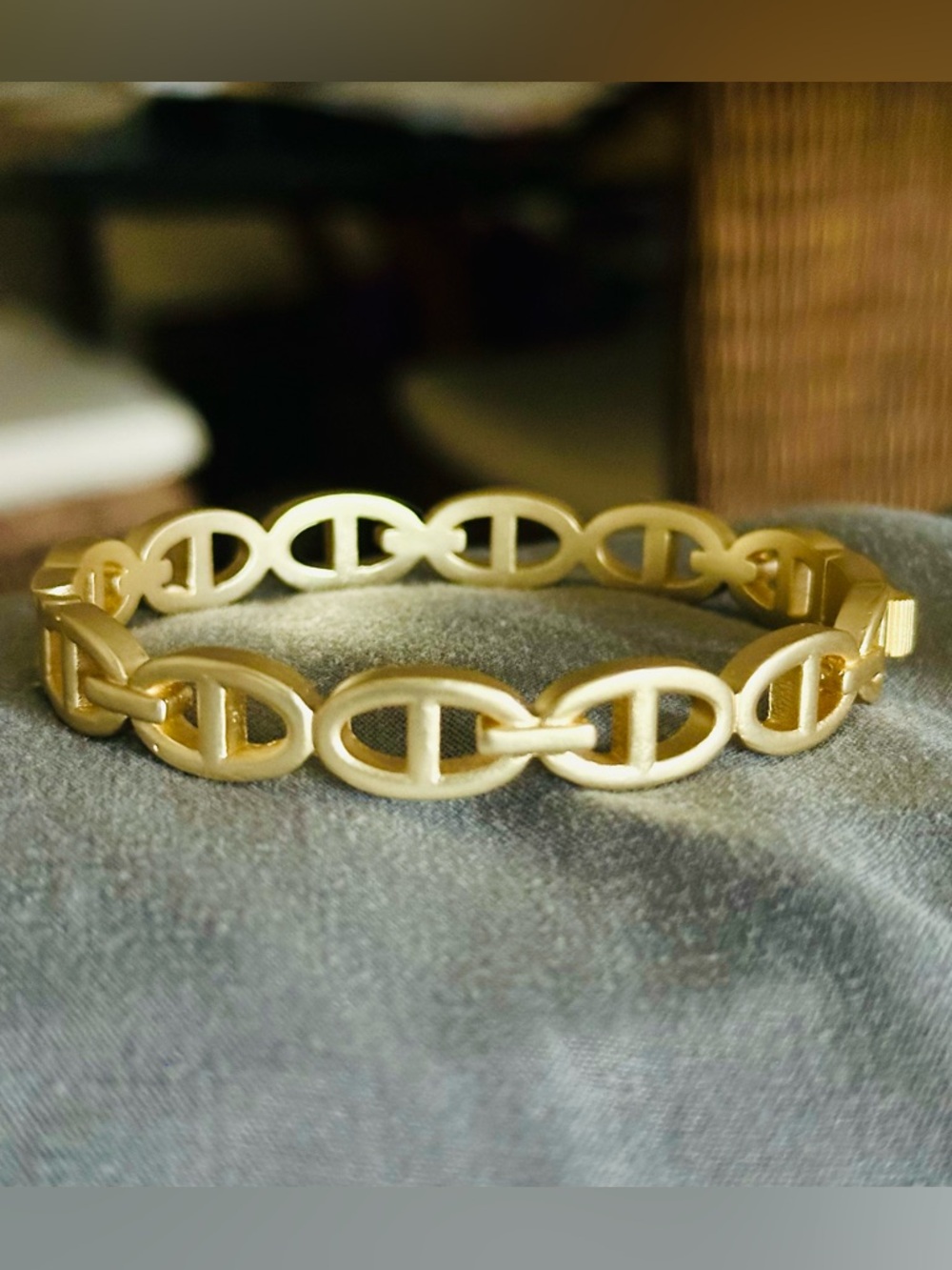 Matte Gold Mariner Link Bracelet